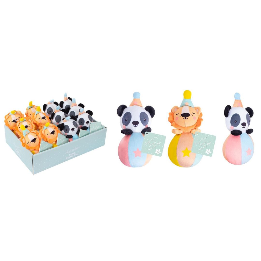 Hugs & Kisses Plush Activity Ball - 2 Assorted Designs